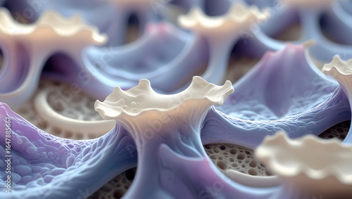 Texture of a gold octopus on a coral reef, a natural art design for a sea wallpaper background