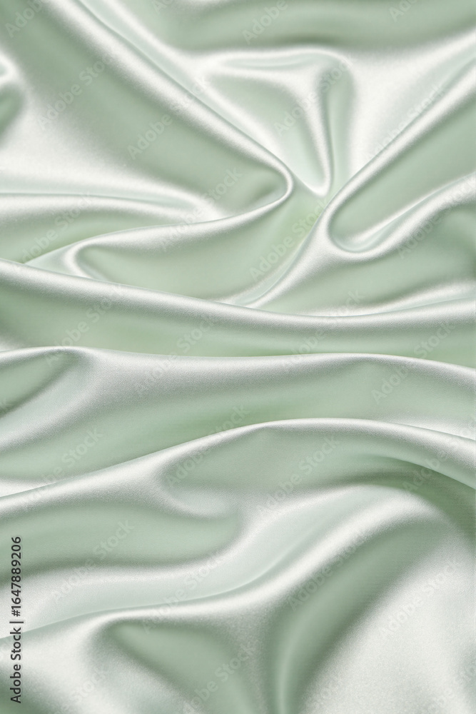 Obraz premium grreen blue silk satin fabric background
