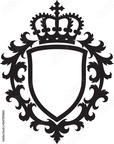 "Royal Crest Emblem Design" graphics vector