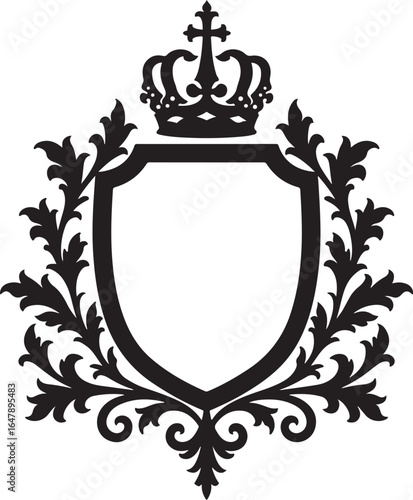 "Royal Crest Emblem Design" graphics vector