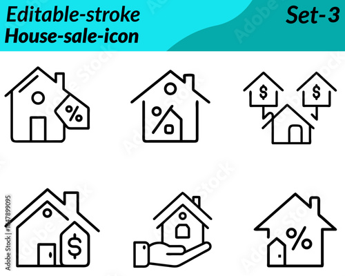 A cute, animated house with a smiling face, holding a For Sale sign with a key in one hand surrounded by a small garden and dollar symbols representing a friendly and approachable real estate concep.