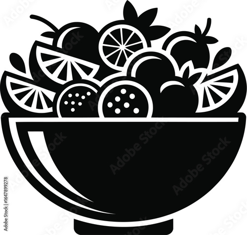 Fresh fruit bowl assortment citrus orange