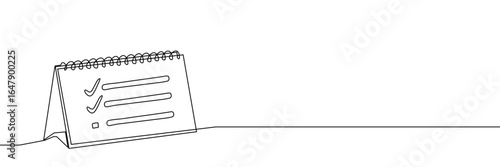 Calendar continuous one line art icon illustration outline sketch plane. Continuous one line calendar doodle vector single lineart travel time paper background agenda business schedule drawing trip.