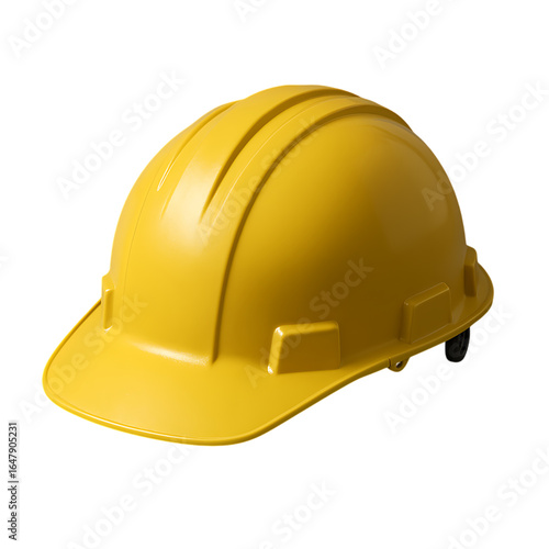 Wallpaper Mural Essential yellow hard hat providing safety and protection on construction sites, perfect for demonstrating occupational safety and industrial work environments Torontodigital.ca