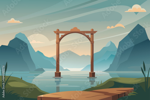 Minimal Realistic Wooden Wooden Sign