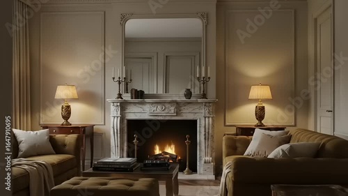 Wallpaper Mural Elegant Living Room Interior Design. Torontodigital.ca