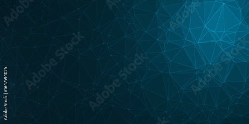 low poly style futuristic tech background for internet connectivity vector