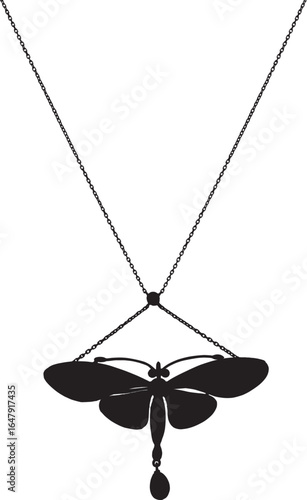 necklace isolated on white