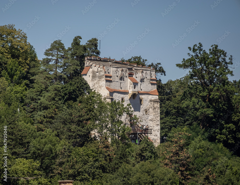 Fototapeta premium The White Tower in Brasov, Transylvania. 