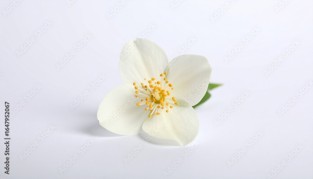 Obraz premium white flower on a white background