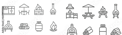 Various outdoor heating options for comfort and gatherings at gardens or patios during cool evenings