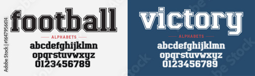 Classic college lowercase font. Vintage sport font in American style for football baseball or basketball logos and t-shirt. Athletic department typeface varsity style font. Vector
