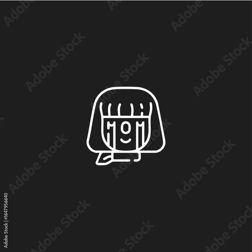 Crying icon logo flat vector design