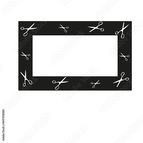 frame for the text of a manicurist, hairdresser, handmade master
