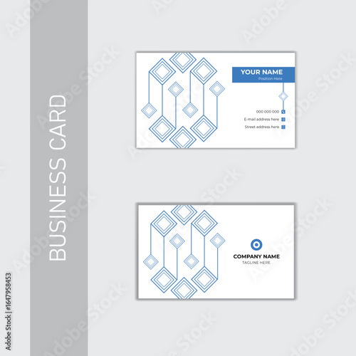  Minimal corporate business card design.