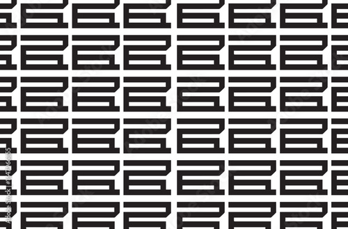 Abstract geometric seamless silhouette pattern, modern minimalist vector illustration