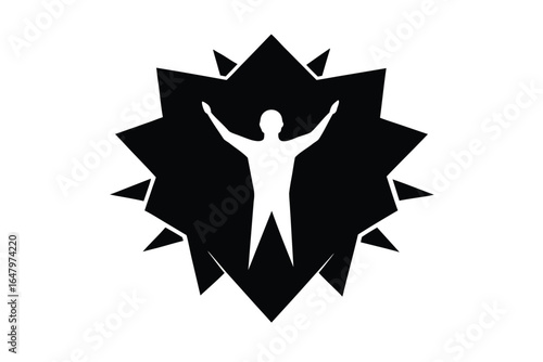 breakthrough icon vector icon silhouette
