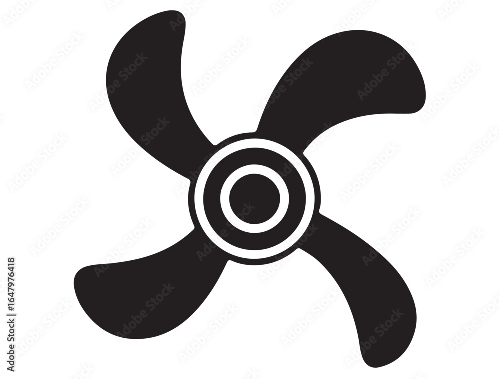 Obraz premium PROPELLER SILHOUETTE