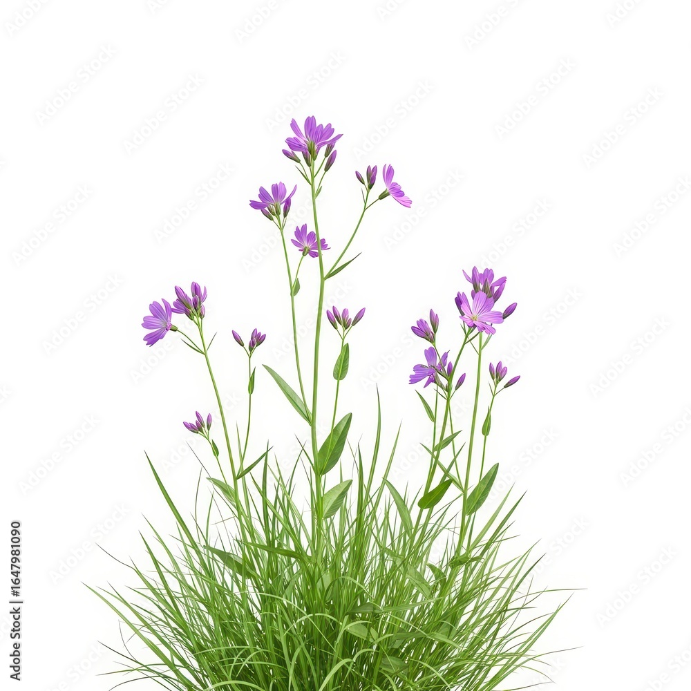 Naklejka premium Floral blossom petals plant stem foliage botanical growth flora bloom