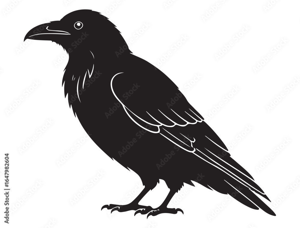 Obraz premium RAVEN SILHOUETTE