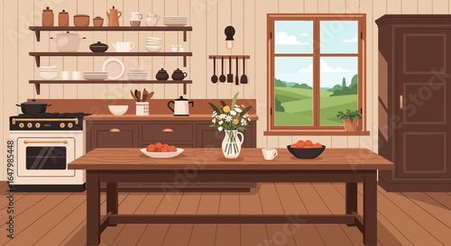 modern kitchen interior