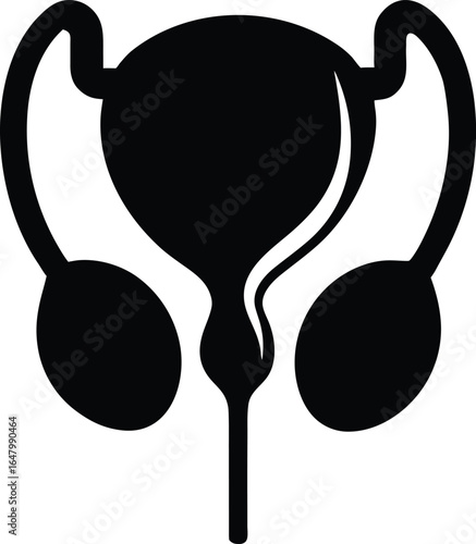 Urinary bladder icon vector illustration sign