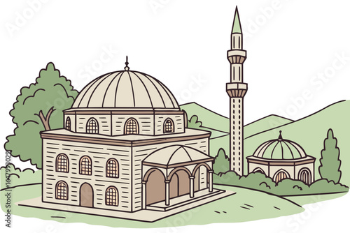 Bursa, Turkey – A former Ottoman capital known for silk and thermal baths.