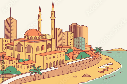 Beirut, Lebanon – Lebanon’s resilient, cosmopolitan capital on the Mediterranean.