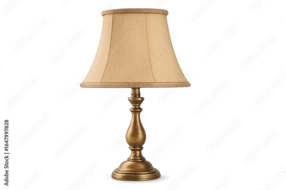 Obraz premium Elegant table lamp illuminating design with transparent background