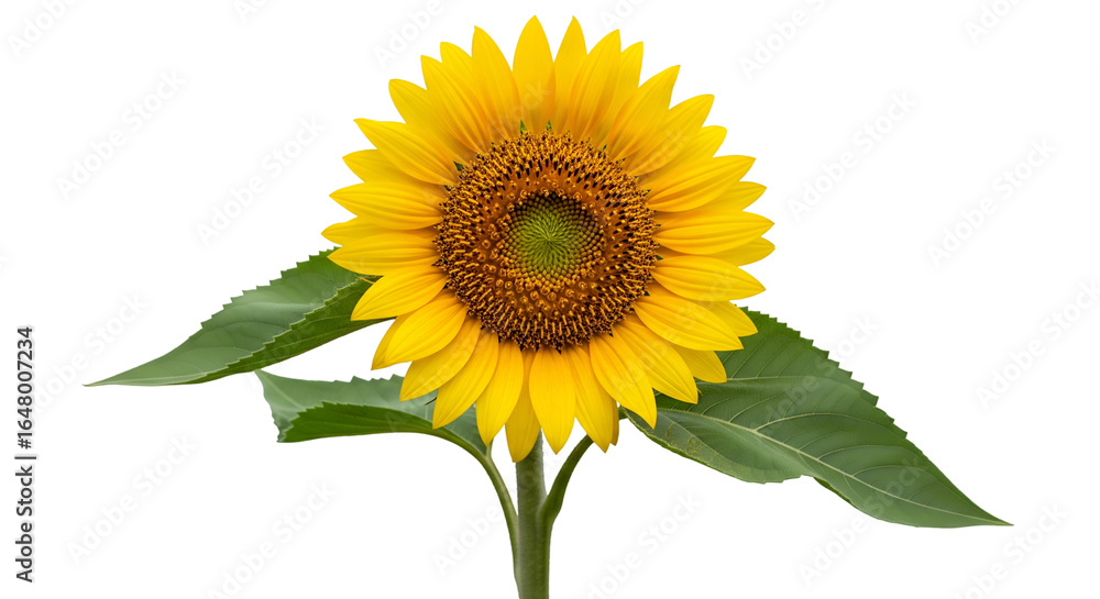 Fototapeta premium Sunflower – Isolated on Transparent Background