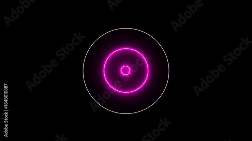 Wallpaper Mural Abstract glowing neon circle icon animation. Glowing line web neon circle pattern. 4k rendering. Seamless looping round circle picture frame with two tone neon green color motion graphic Torontodigital.ca