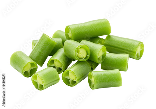 Fresh cut green beans vegetable ingredient healthy eating and vegetarian diet food photography