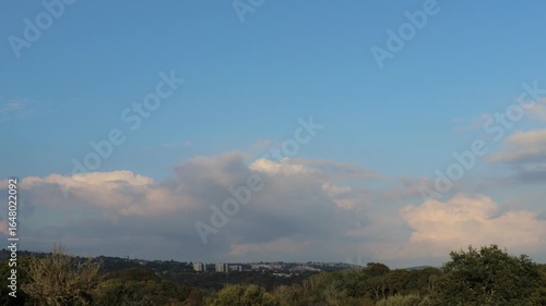 Time-Lapse of Clouds Over Western Swansea, South Wales, UK