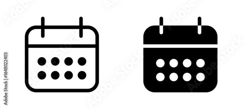 Calendar icon. Personal Organizer symbol