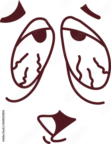 Deprived | Expression Doodle Design - 24 | EPS