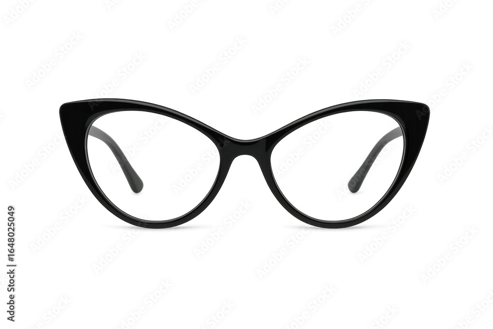 Fototapeta premium Cat eye glasses isolated on transparent background