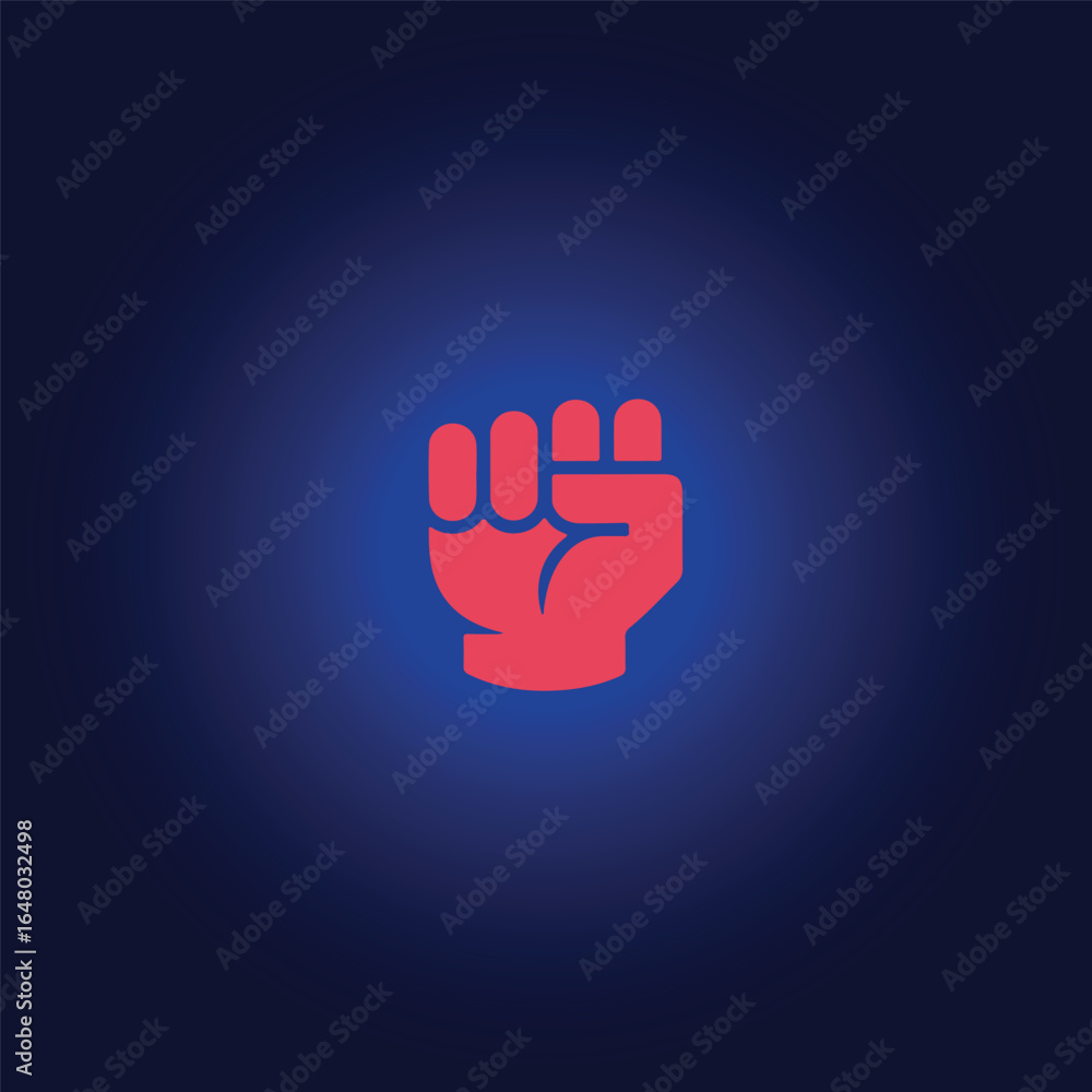 Obraz premium vector hand fist icon