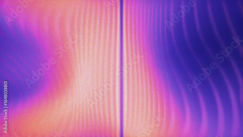 Beautiful Abstract Waves in Speed Motion. Purple, Pink and Orange Color Gradients with Grain effect. Colorful wavy lines abstract background animation