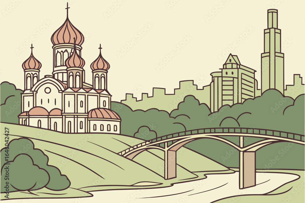 Obraz premium Rostov-on-Don, Russia – A major southern port city.