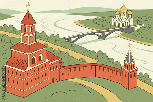 Nizhny Novgorod, Russia – A Volga River city with historic kremlin.