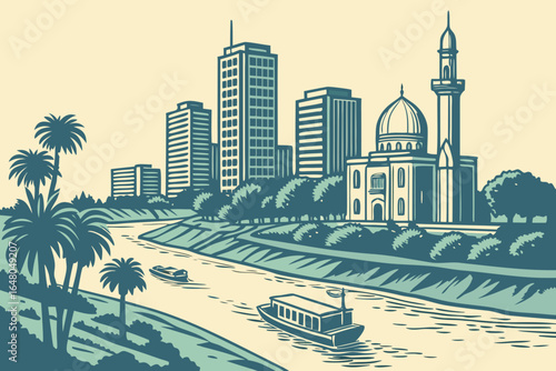 Khartoum Bahri, Sudan – An industrial and residential hub across the Nile from Khartoum.