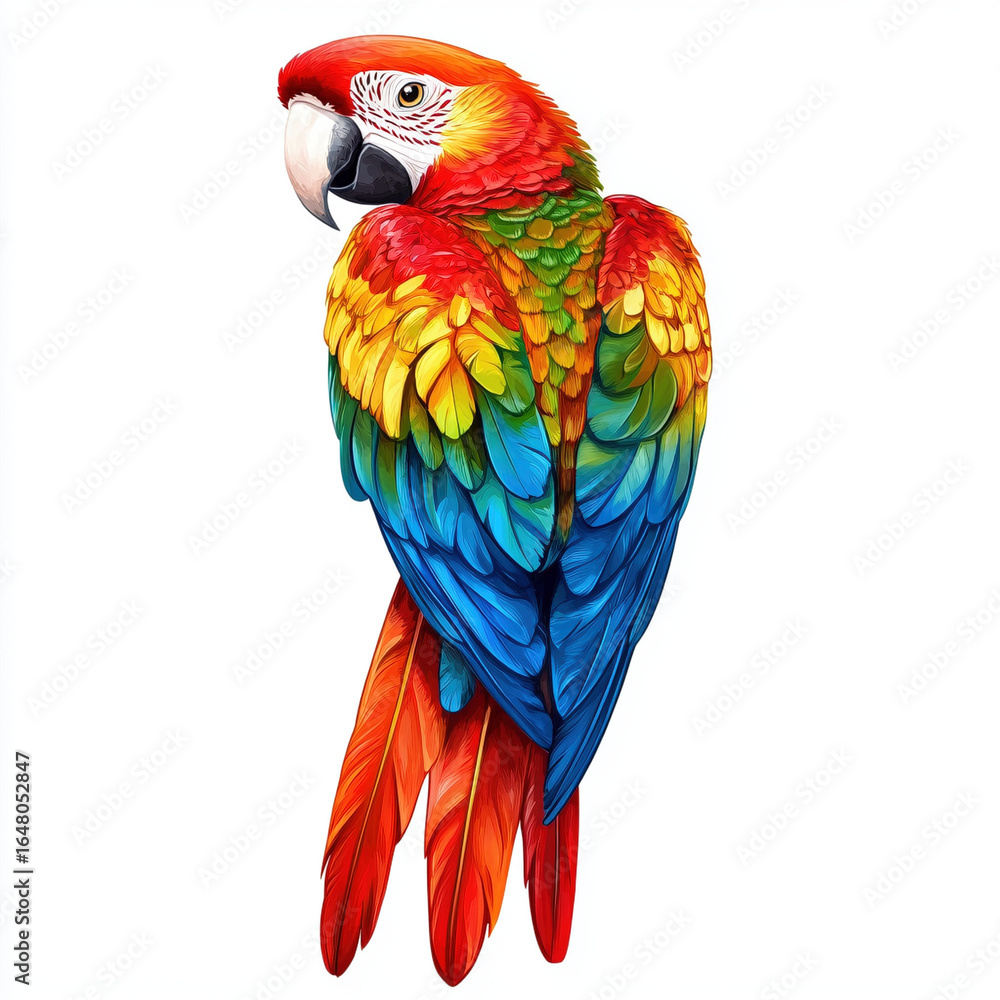 Obraz premium red and yellow macaw