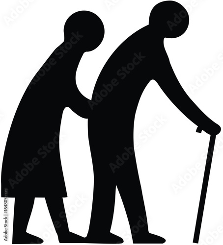 Healthcare Support Vector – Person Assisting Patient in Need