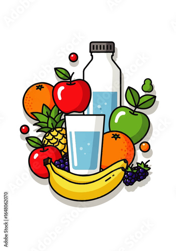 juice and fruits