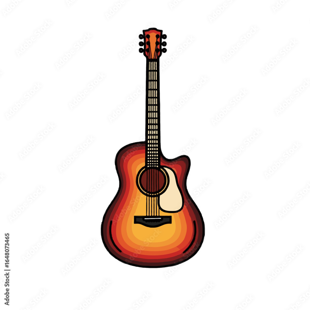Fototapeta premium Detailed Guitar Design