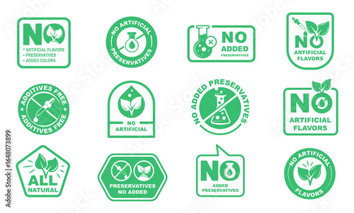 Eco-friendly labels for no artificial additives and natural ingredients