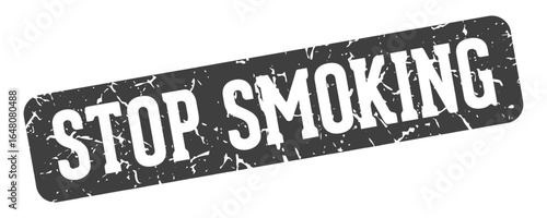 stop smoking rectangular sign. stop smoking stamp