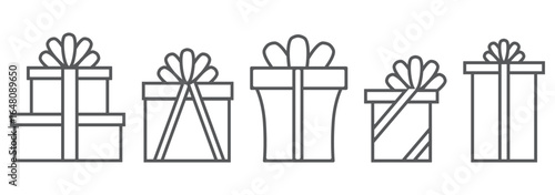 Gift boxes design collection