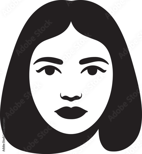 Minimalist Woman Portrait Illustration