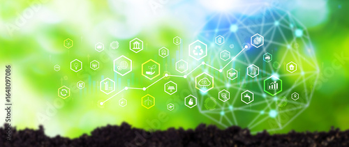 Environmental technology concept, Sustainable development goals, SDGs, Green technology, Sustainable society concept. Environmental technology.